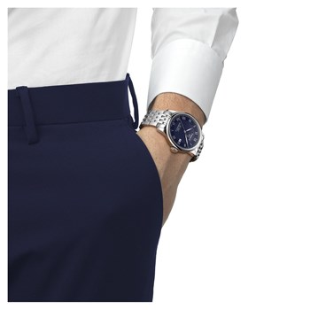 Montre Tissot automatique  Le Locle cadran bleu