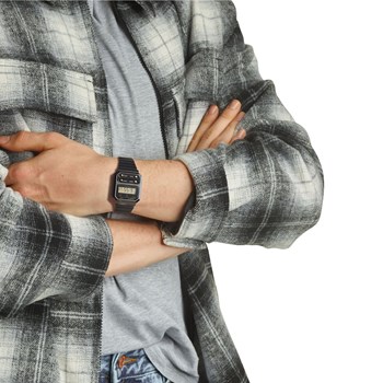 Montre Casio Vintage acier noir