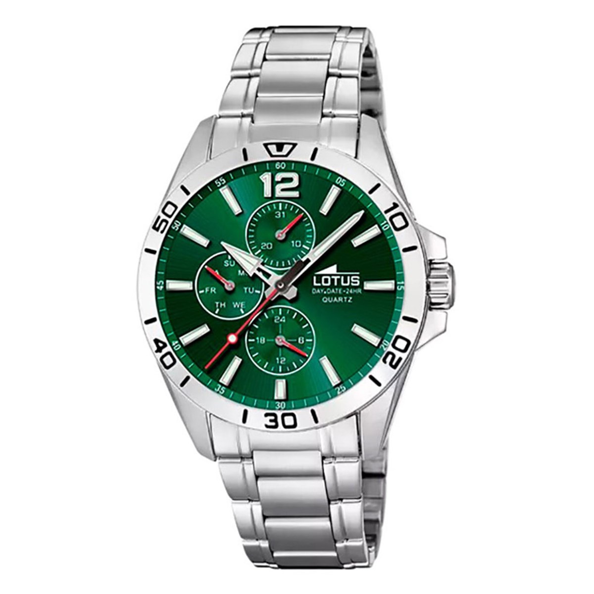 Montre Lotus aicer cadran vert dateur