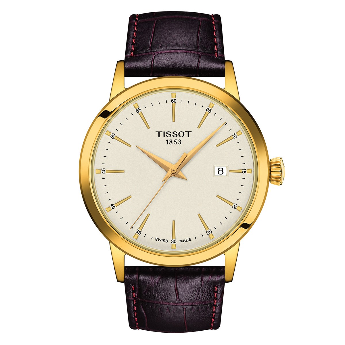 Montre Tissot Classic Dream cuir marron