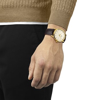 Montre Tissot Classic Dream cuir marron