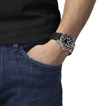 Montre Tissot Supersport Gent silicone noir