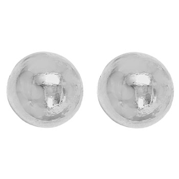 Boucles d'oreilles classique perle boule en argent 925°/00 6 mm diam