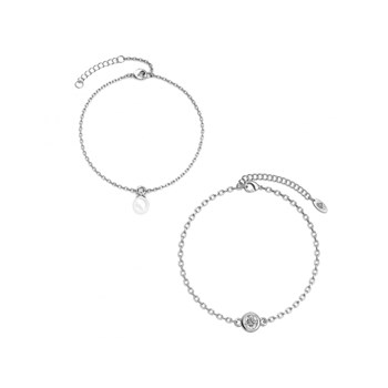 Calendrier de l'avent coeur - 14 bijoux - Argenté et Cristal