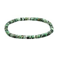 Bracelet Perles Heishi 4 Mm Turquoise Africaine