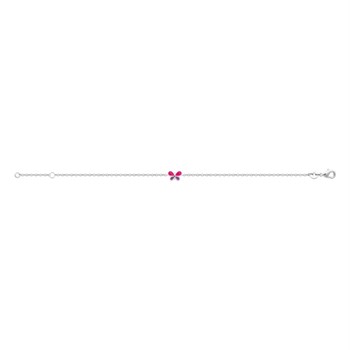 Bracelet papillon émail coloré Argent 925 Rhodié