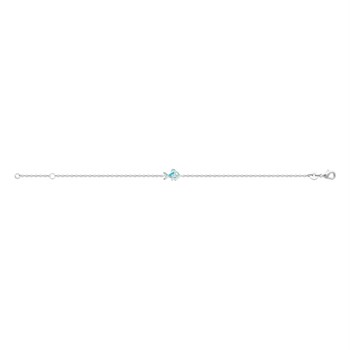 Bracelet poisson émail coloré Argent 925 Rhodié