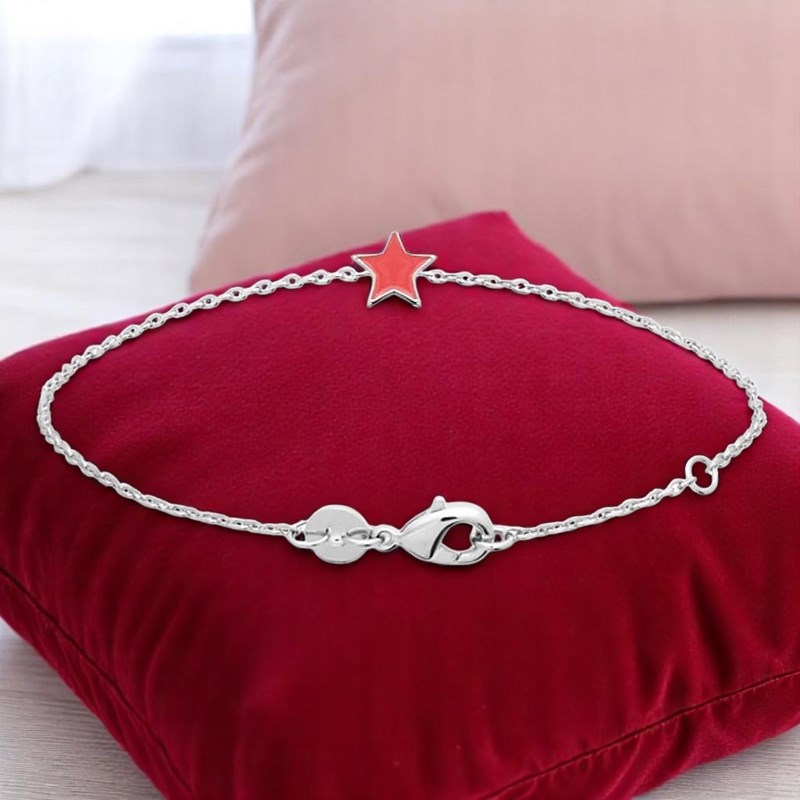Bracelet étoile émail coloré Argent 925 Rhodié - vue 4
