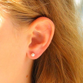 Boucles d'Oreilles Or 18 Carats 750/000 Jaune - Perles de Culture