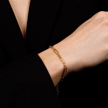 Rosefield 'Dotted Multilink Bracelet Gold' - JBMCG-J589