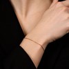Bracelet Rosefield 'Thin Chain Bracelet Gold' - JBOLG-J599 - vue V2