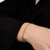 Bracelet Rosefield 'Rectangle Chain Bracelet Gold' - JBRCG-J561 - vue V2