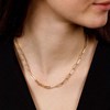 Collier Rosefield 'Hammered Chain Necklace Gold' - JNHCG-J628 - vue V2