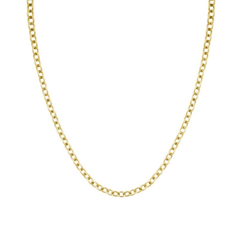 Collier Rosefield 'Oval Chainlink Necklace Gold' - JNOCG-J626