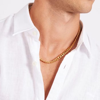 Guess 'My chains' gold-plated steel necklace - JUMN01333JWYG