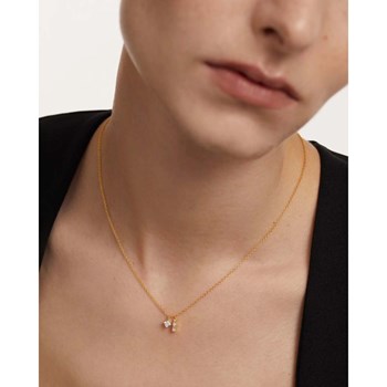 PDPAOLA Collier en argent plaqué or - Isla  - CO01-500-U