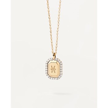PDPAOLA Collier zodiaque en argent plaqué or - Poisson - CO01-567-U