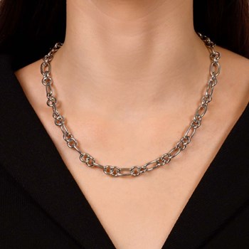 Collier Pierre Lannier 'Roxane' Acier Argenté - BJ09A0101