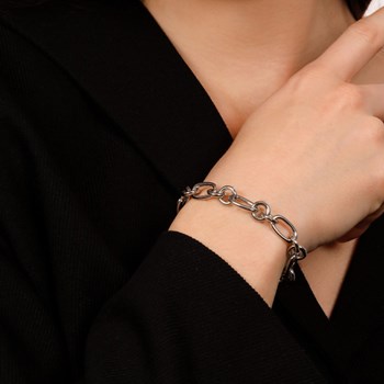 Bracelet Pierre Lannier 'Roxane' Acier Argenté - BJ09A1101