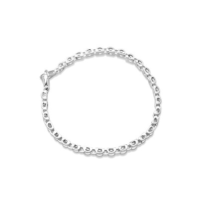 Bracelet luxe Or blanc et Or 375/1000 carats MON-BIJOU
