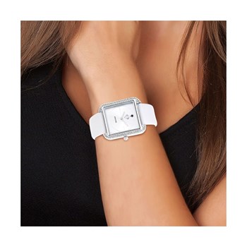 Montre Marwa SC Crystal ornée d'un véritable diamant noir et de 72 Cristaux scintillants