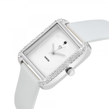 Montre Marwa SC Crystal ornée d'un véritable diamant noir et de 72 Cristaux scintillants