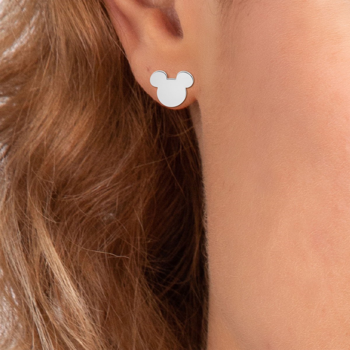 Boucles d'oreilles Disney en acier inoxydable - Mickey - vue 2