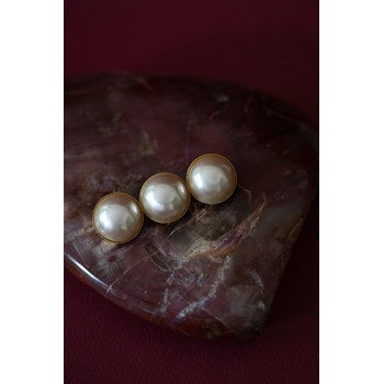 maxi broche perles doré à l'or fin - NÉLYA