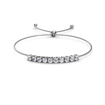 Crystal Mia Birth Stone Set - Silver and Crystal