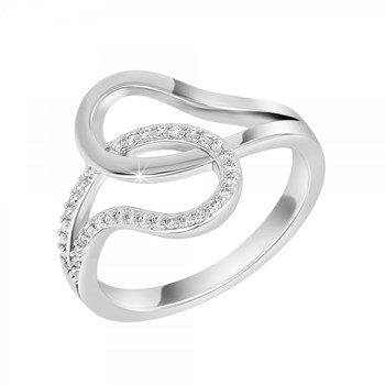 Bague SC Crystal orné de Cristaux scintillants