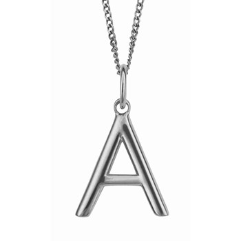 925 zilveren letter A ketting