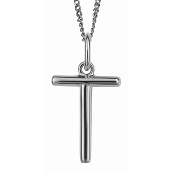 925 zilveren letter T ketting