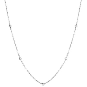 Necklace in white gold 375