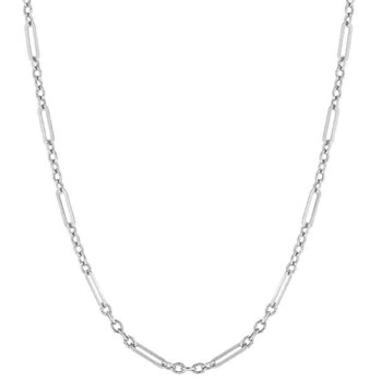Necklace in white gold 375