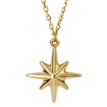 Star necklace in 375° gold