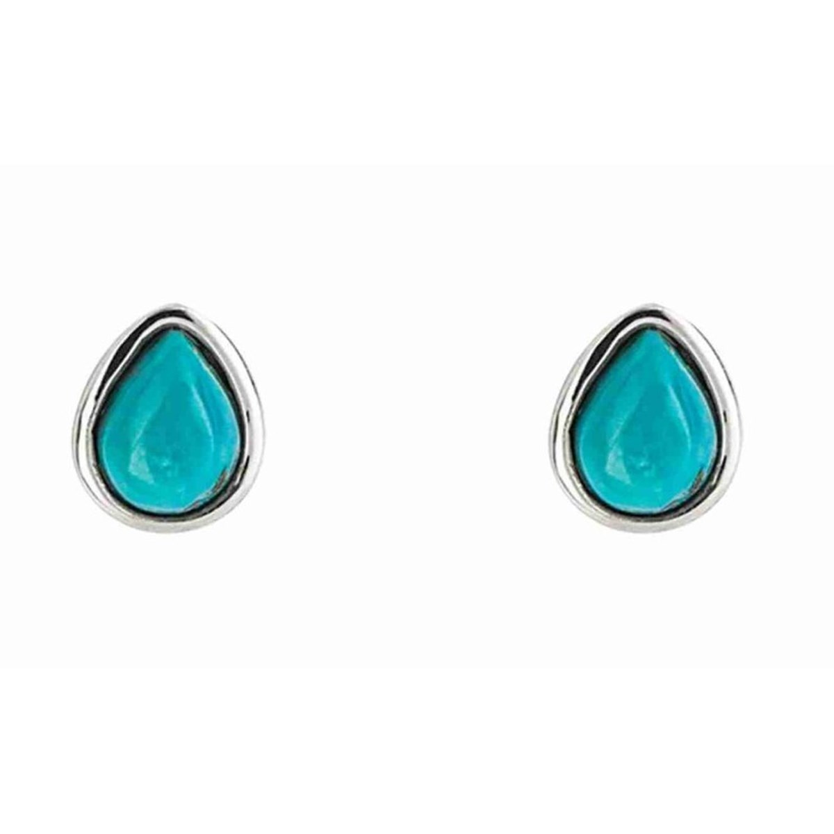 Boucle d'oreille turquoise en argent 925