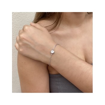 Birth Stone Moon Set - Silver and Crystal