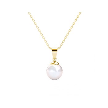 Parure Full Moon Crystal Pearl - Doré et Cristal