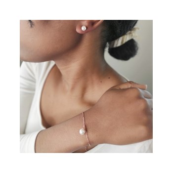 Full Moon Crystal Pearl set - Rose Gold and Crystal