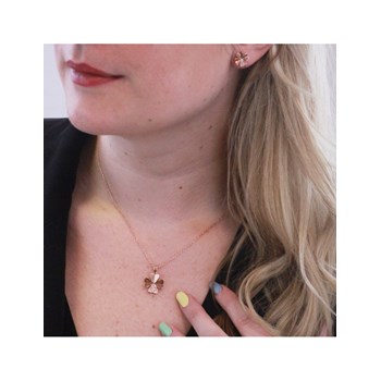 Clover Petal Sets - Rose Gold and Crystal