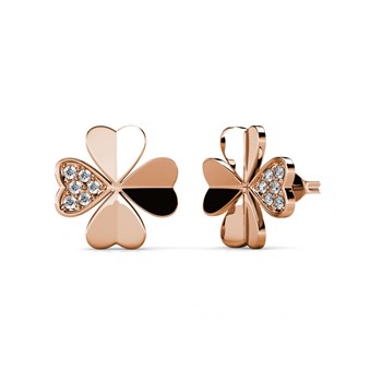 Clover Petal Sets - Rose Gold and Crystal