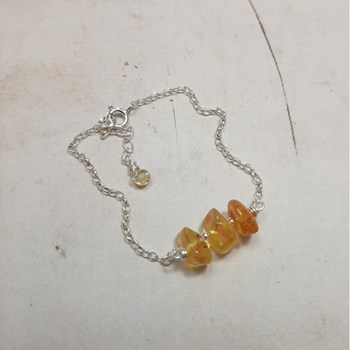Bracelet Maya Ambre Argent 925