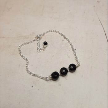 Bracelet Maya Onyx Argent 925