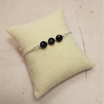 Bracelet Maya Onyx Argent 925