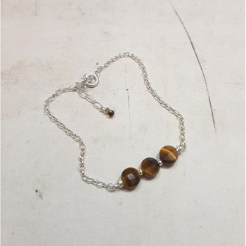 Bracelet Maya OEil de Tigre Argent 925
