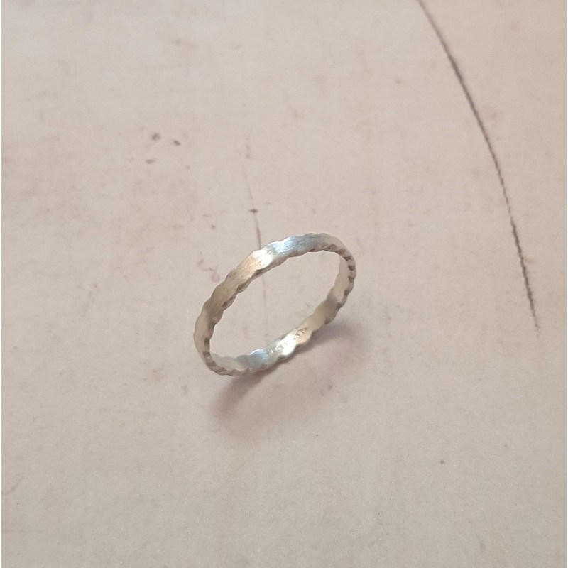 Bague Tikuna Argent 925 Brossé - vue 2