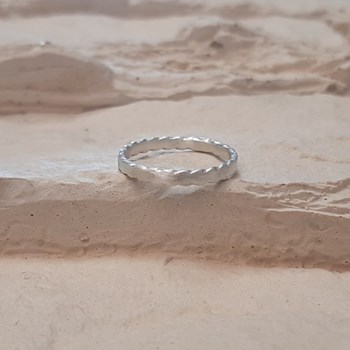Bague  Tikuna Argent 925 Brossé