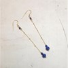 Boucles D'Oreilles Xingu Lapis-Lazuli Argent 925 Doré - vue V2
