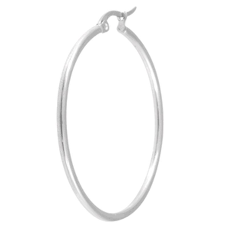 Paire de boucles d'oreille créole en acier chirurgical 40mm