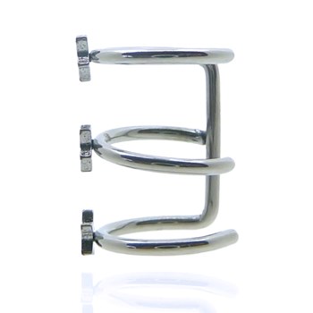 Fake steel cartilage piercing with stars